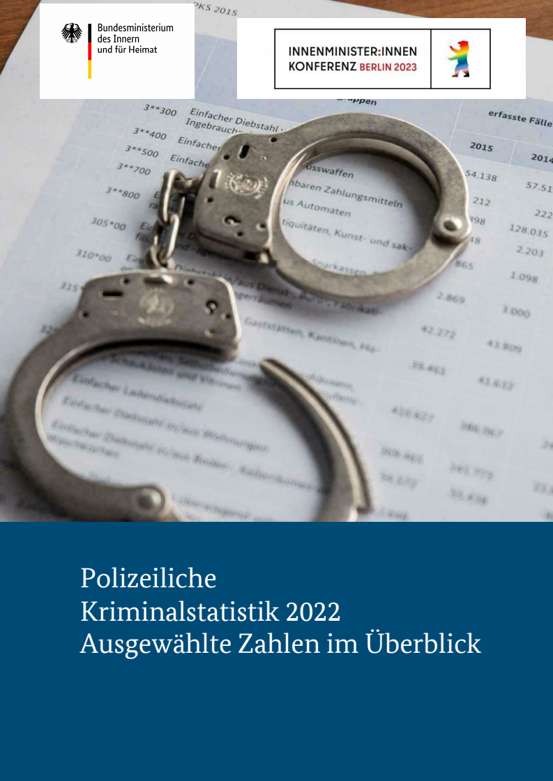 Polizeiliche Kriminalstatistik 2022: Ausgewählte Zahlen im Überblick