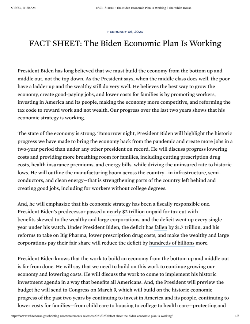 The Biden Economic Plan Is Working