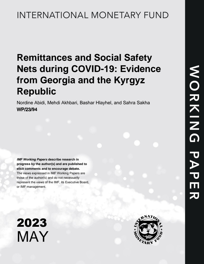 Remittances and Social Safety Nets During COVID-19: Evidence From Georgia and the Kyrgyz Republic