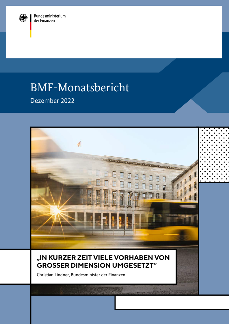 BMF-Monatsbericht Dezember 2022