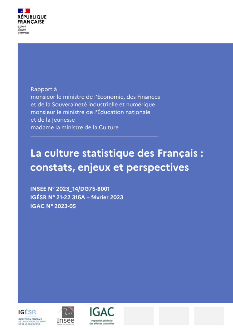 Culture statistique des Français: constats, enjeux et perspectives