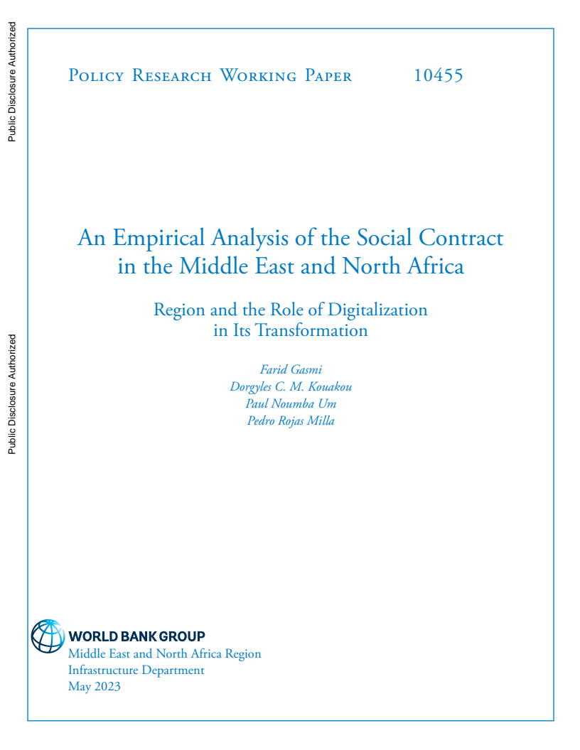 An Empirical Analysis of the Social Contract in the Middle East and North Africa : Region and the Role of Digitalization in Its Transformation
