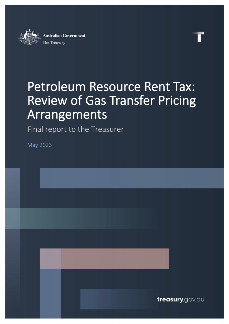 Petroleum Resource Rent Tax: Review of Gas Transfer Pricing Arrangements Final Report