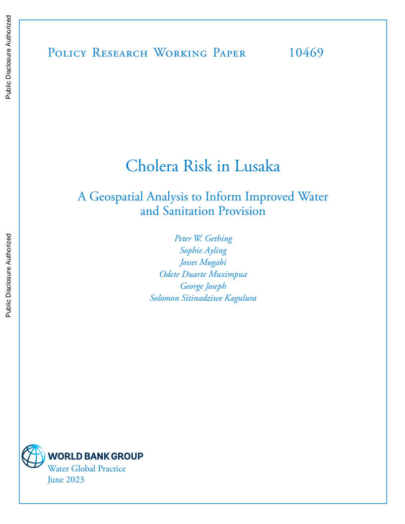 Cholera Risk in Lusaka: A Geospatial Analysis to Inform Improved Water and Sanitation Provision