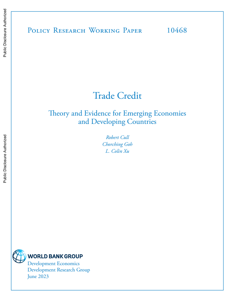 Trade Credit: Theory and Evidence for Emerging Economies and Developing Countries