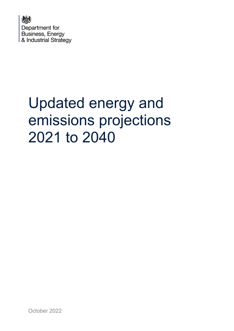 Energy and emissions projections: 2021 to 2040