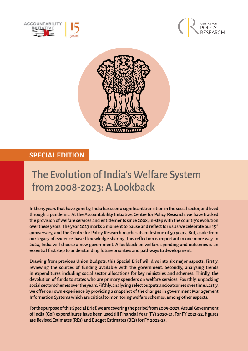 The Evolution of India's Welfare System from 2008-2023 - A Lookback