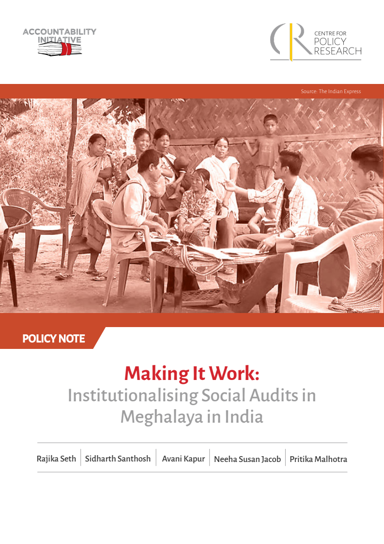 Making It Work: Institutionalising Social Audits in Meghalaya in India