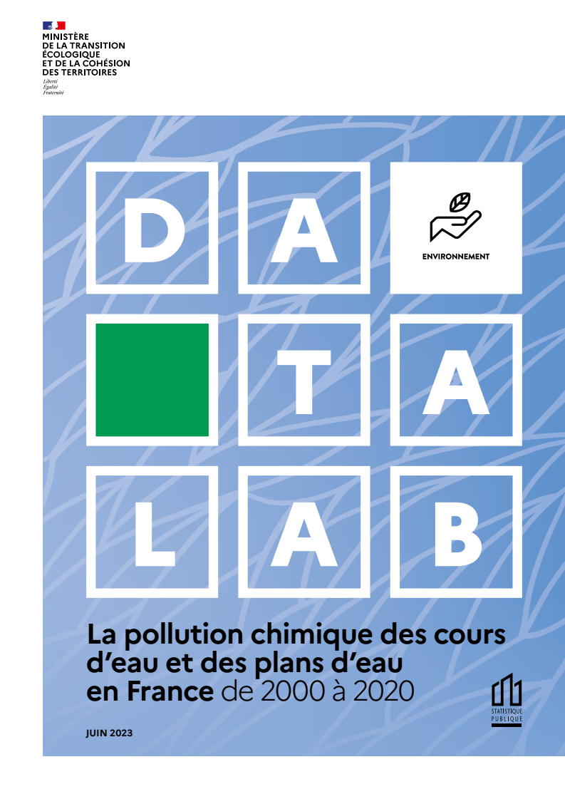 La pollution chimique des cours d'eau et des plans d'eau en France de 2000 à 2020