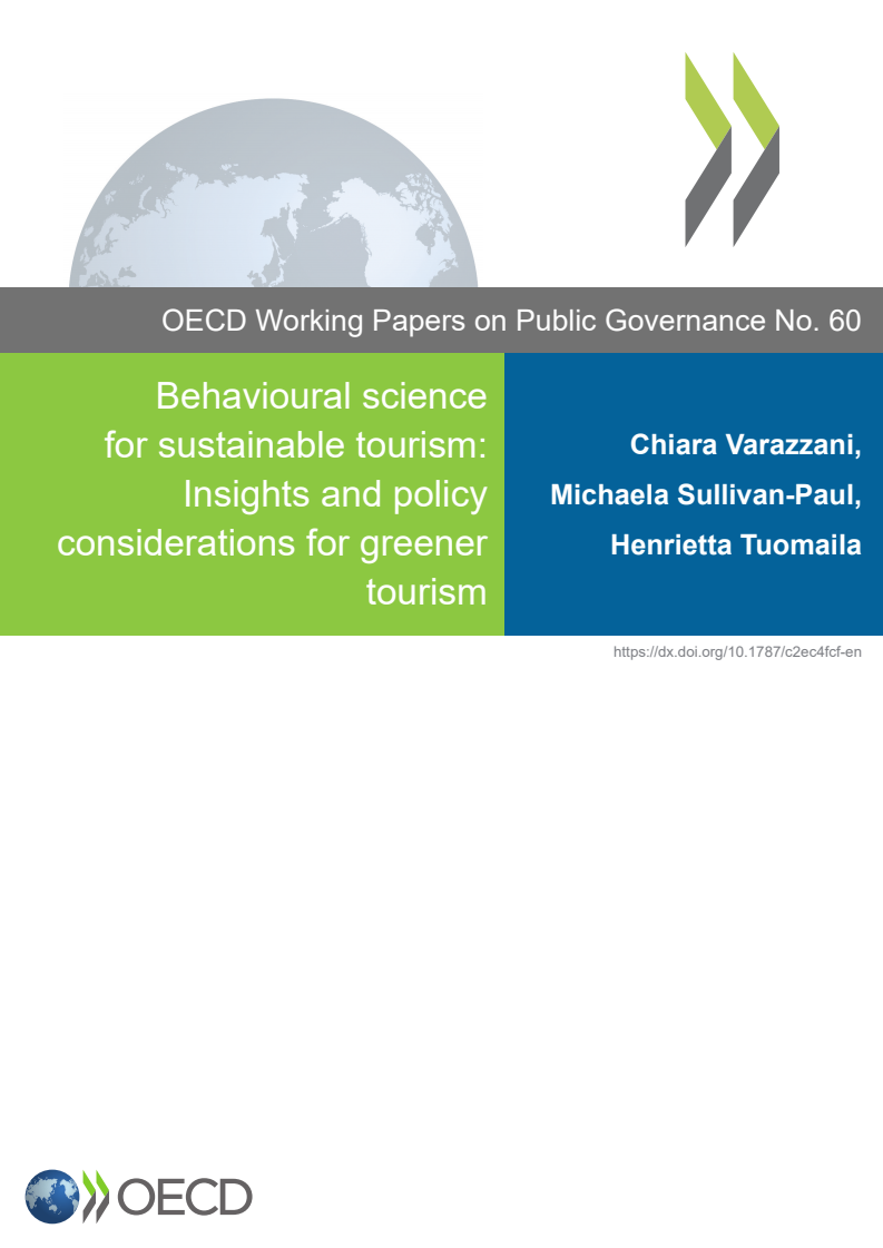 Behavioural science for sustainable tourism: Insights and policy considerations for greener tourism