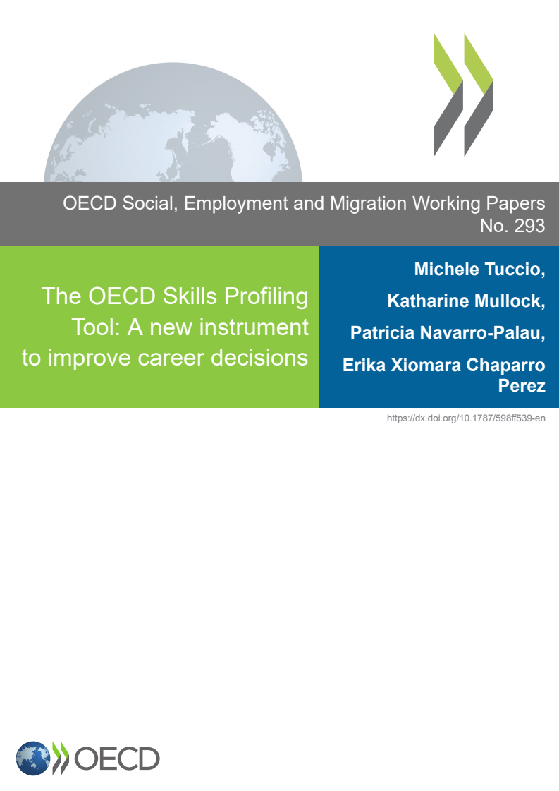 The OECD Skills Profiling Tool: A new instrument to improve career decisions