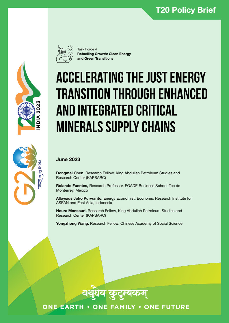 Accelerating the Just Energy Transition Through Enhanced and Integrated Critical Minerals Supply Chains