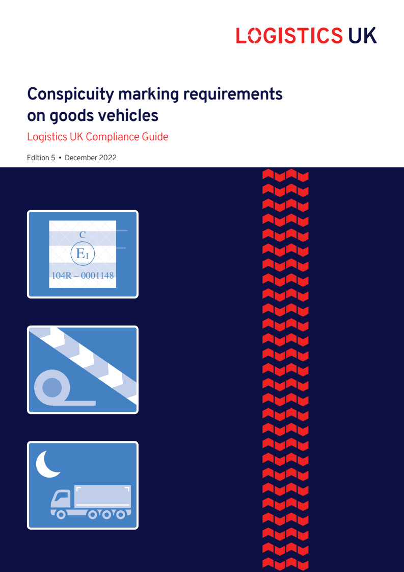 Conspicuity marking requirements on goods vehicles: Logistics UK Compliance Guide