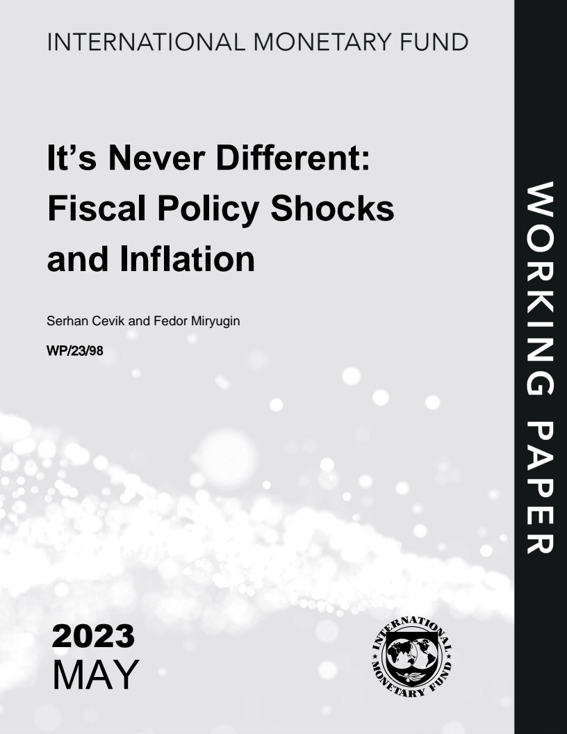 It's Never Different: Fiscal Policy Shocks and Inflation
