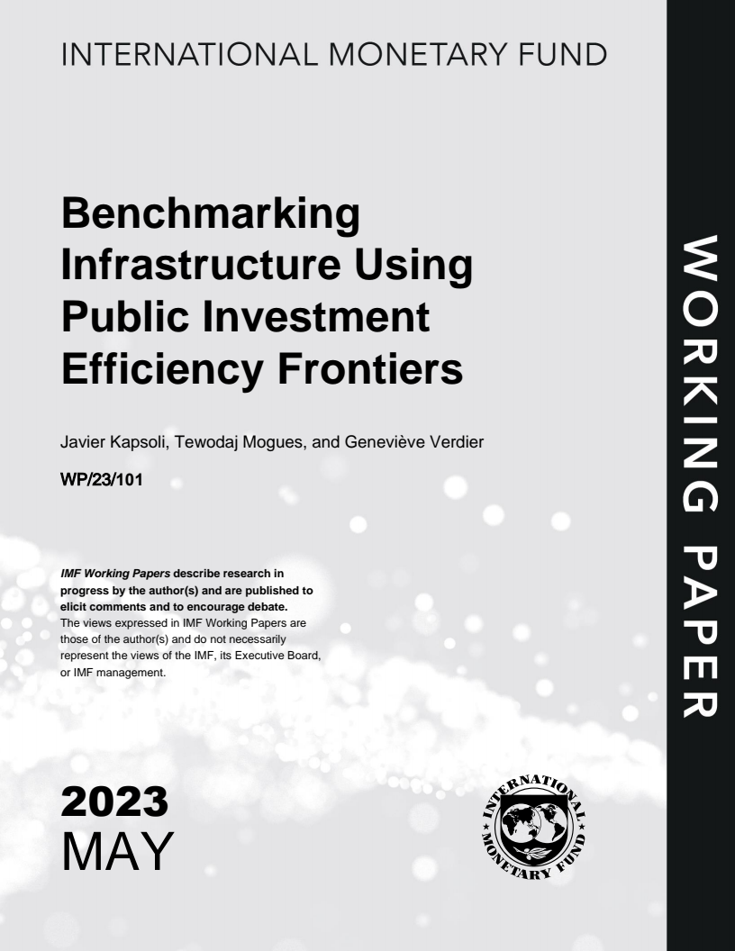 Benchmarking Infrastructure Using Public Investment Efficiency Frontiers