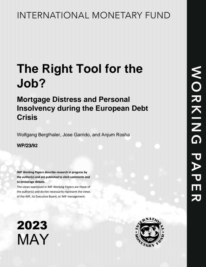 The Right Tool for the Job? Mortgage Distress and Personal Insolvency during the European Debt Crisis
