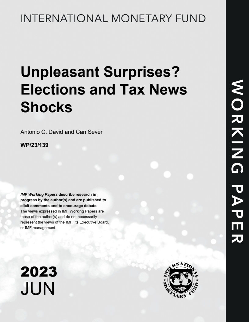 Unpleasant Surprises? Elections and Tax News Shocks