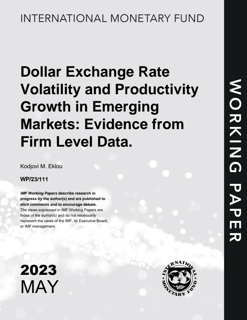 Dollar Exchange Rate volatility and Productivity Growth in Emerging Markets: Evidence from Firm Level Data