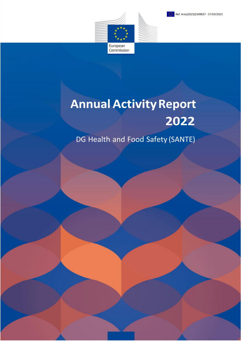 Annual activity report 2022 - Health and Food Safety