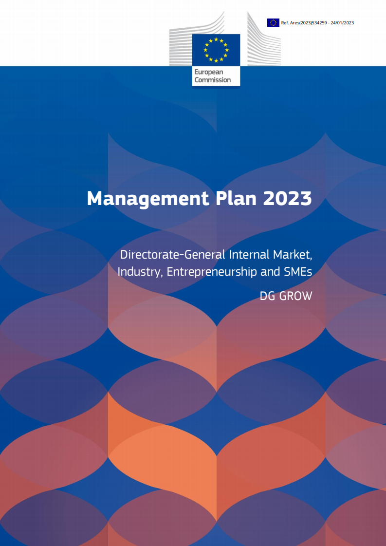 Management plan 2023 – Internal Market, Industry, Entrepreneurship and SMEs
