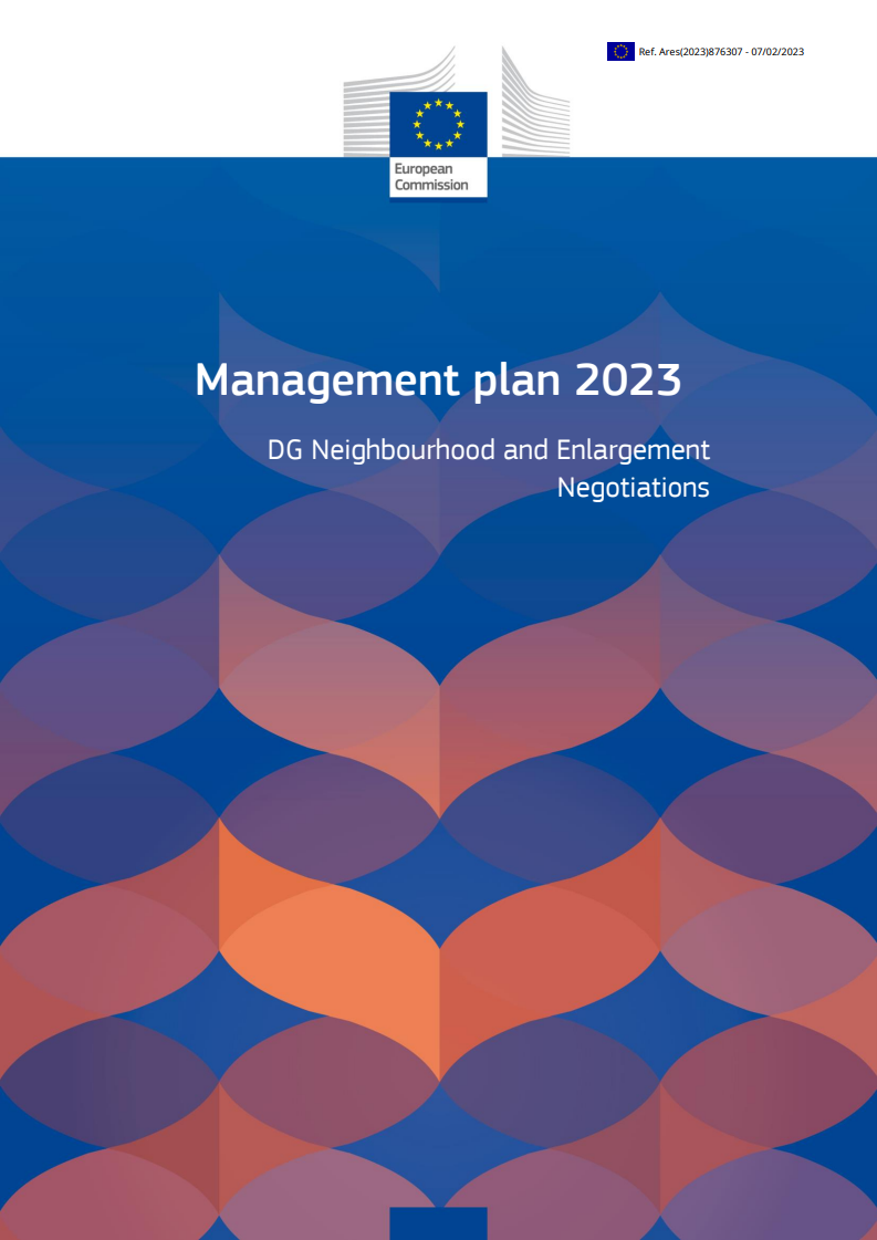 Management plan 2023 – Neighbourhood and Enlargement Negotiations