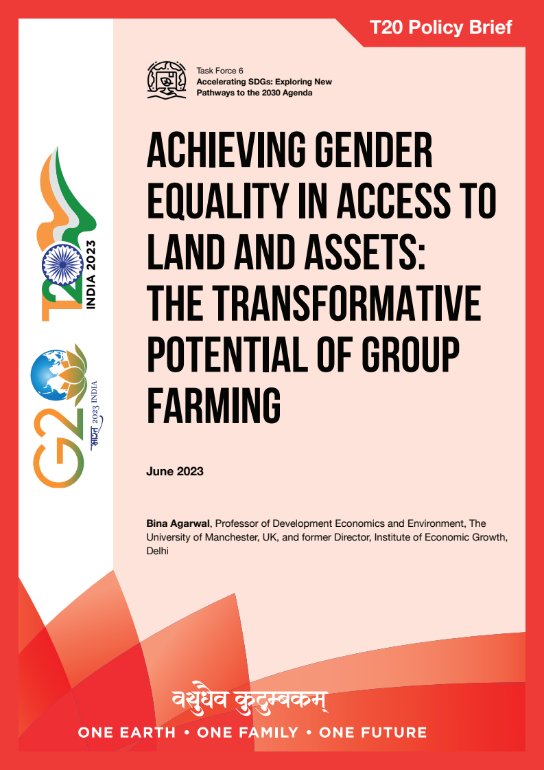 Achieving Gender Equality in Access to Land and Assets: The Transformative Potential of Group Farming