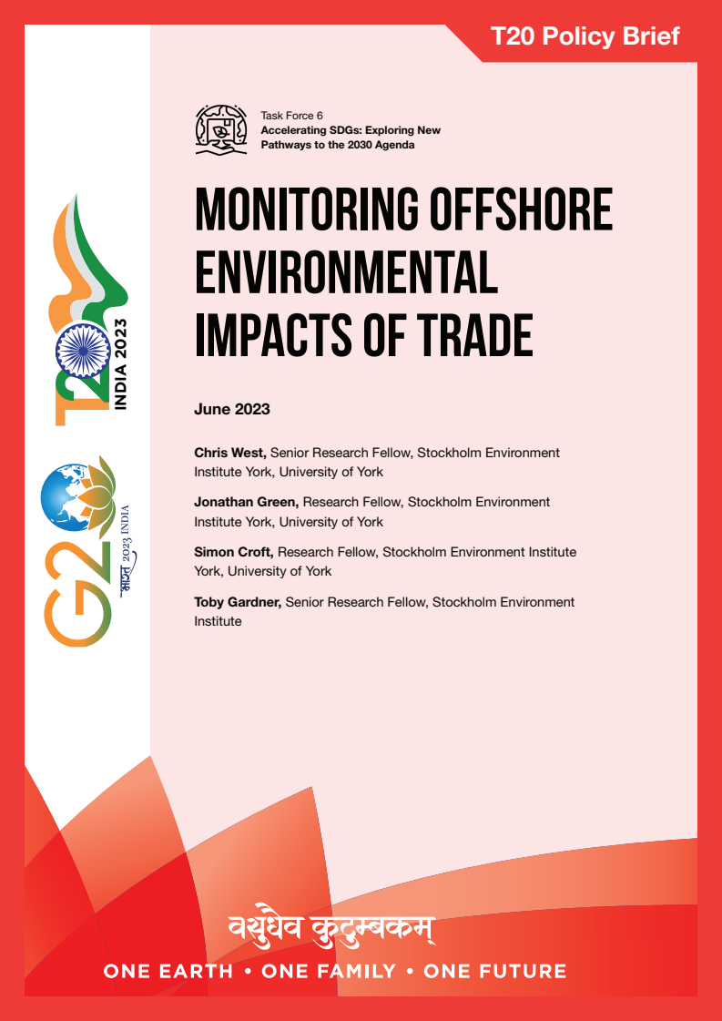 Monitoring Offshore Environmental Impacts of Trade