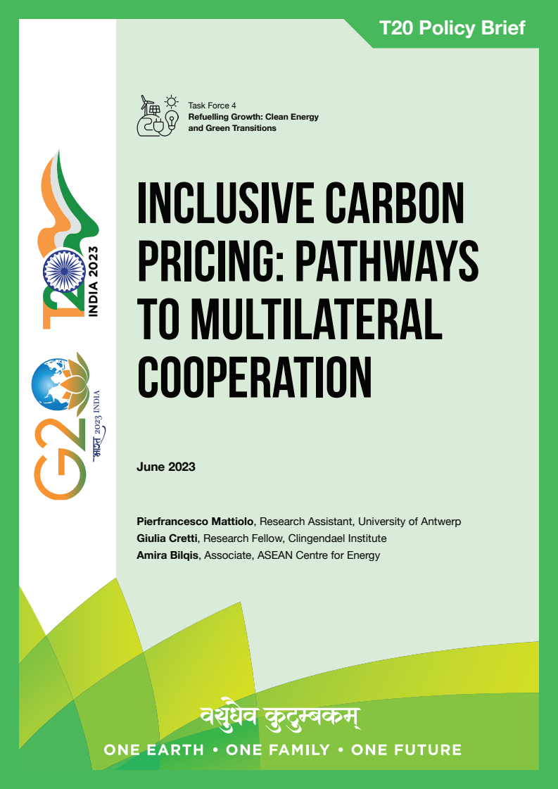 Inclusive Carbon Pricing: Pathways to Multilateral Cooperation