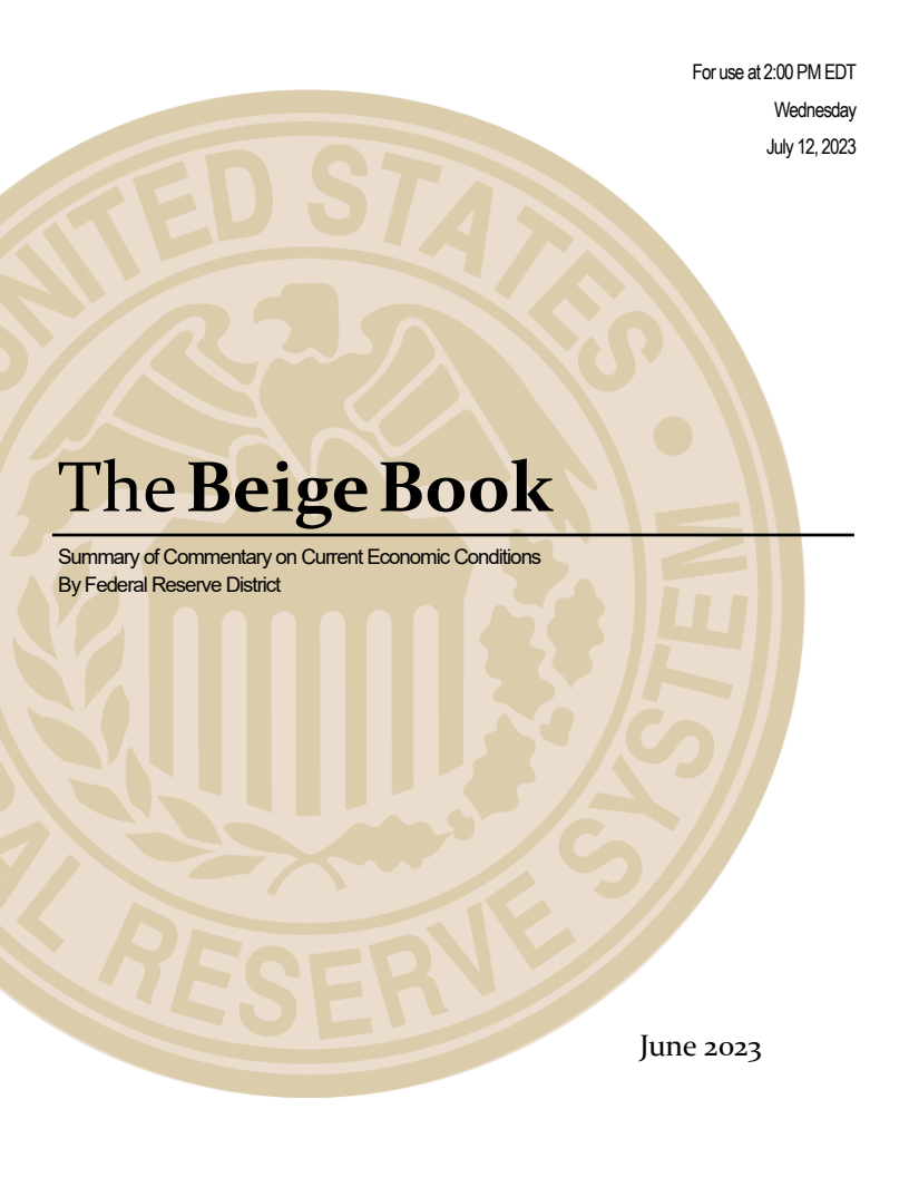 The Beige Book: Summary of Commentary on Current Economic Conditions By Federal Reserve District, June 2023