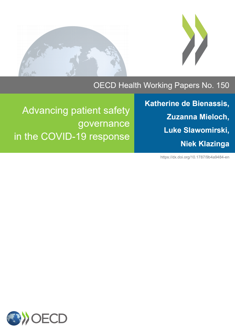 Advancing patient safety governance in the COVID-19 response