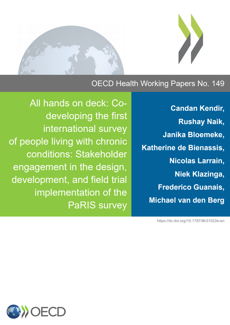 All hands on deck: Co-developing the first international survey of people living with chronic conditions