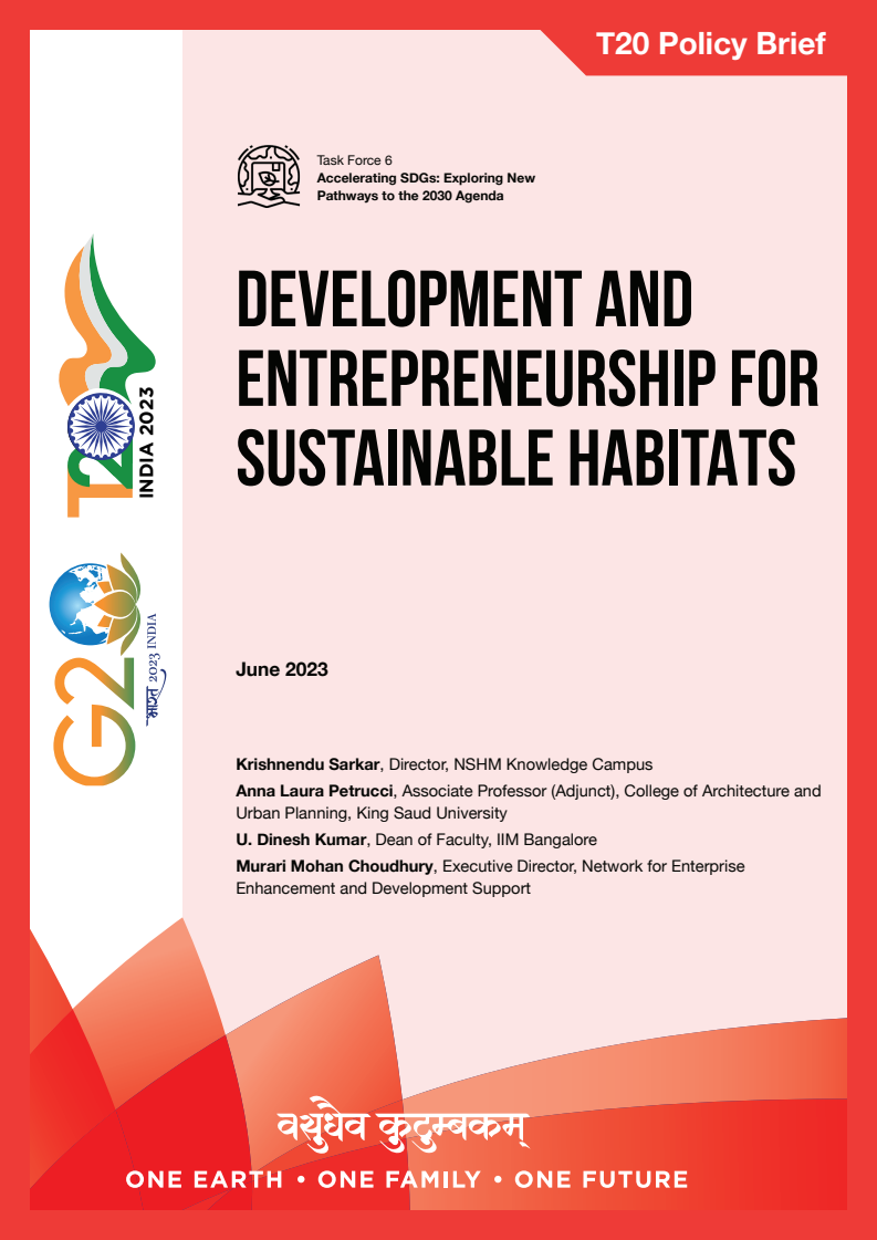 Development and Entrepreneurship for Sustainable Habitats