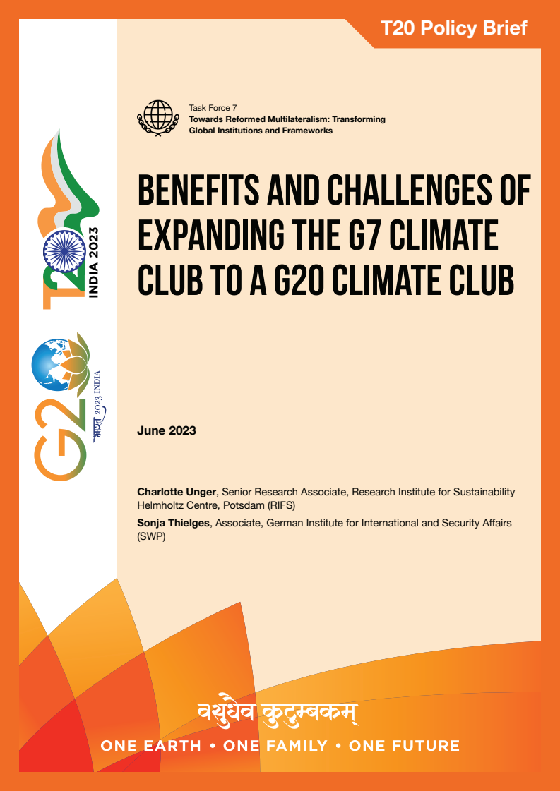 Benefits and Challenges of Expanding the G7 Climate Club to a G20 Climate Club