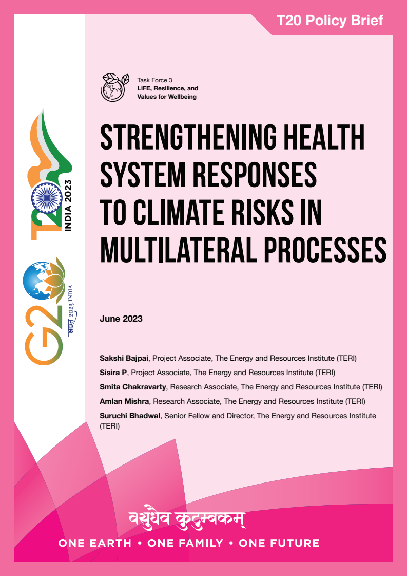 Strengthening Health System Responses to Climate Risks in Multilateral Processes