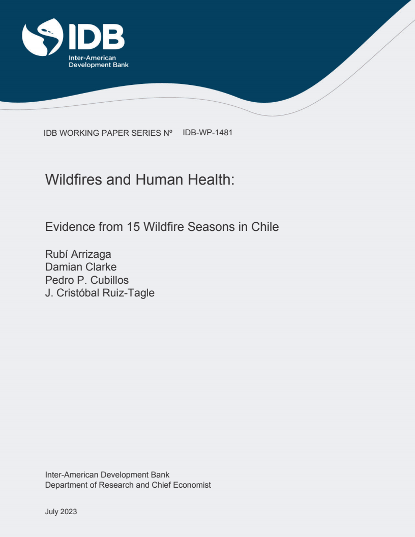 Wildfires and Human Health: Evidence from 15 Wildfire Seasons in Chile