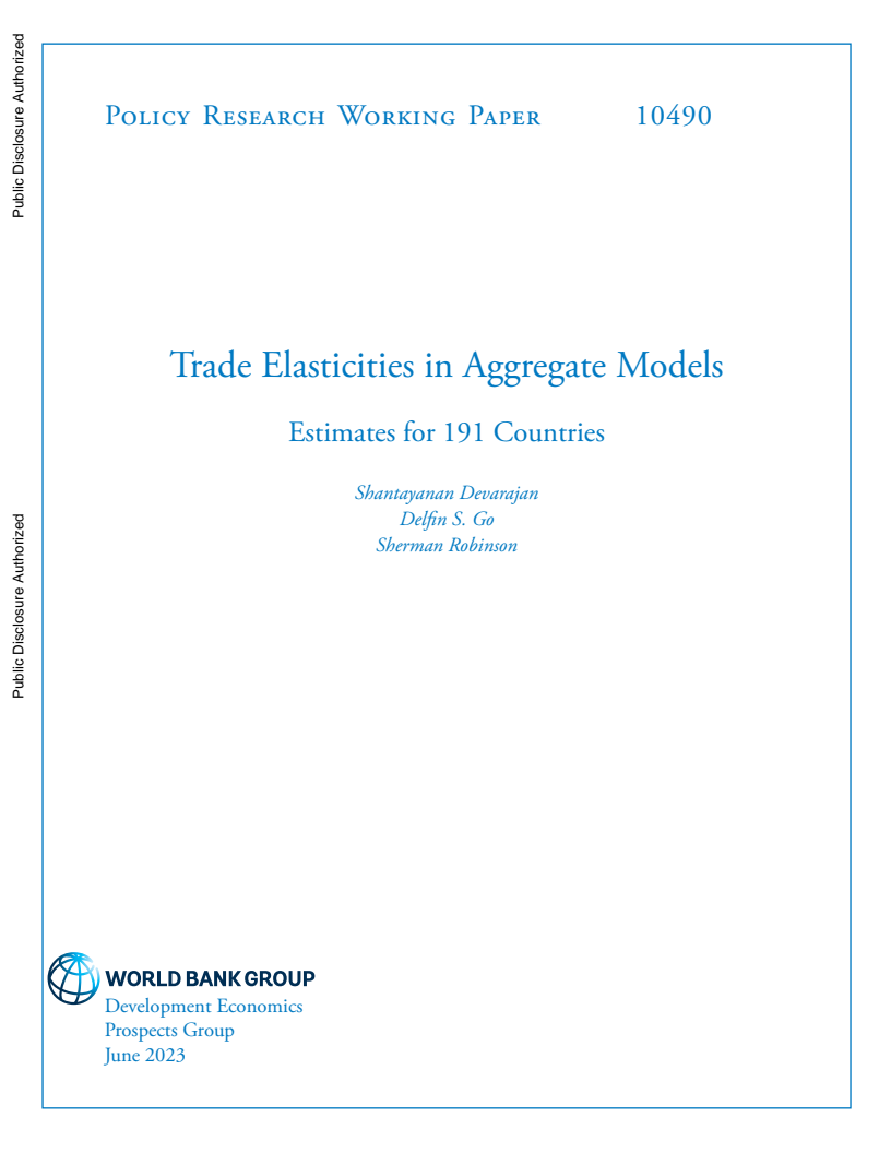 Trade Elasticities in Aggregate Models: Estimates for 191 Countries