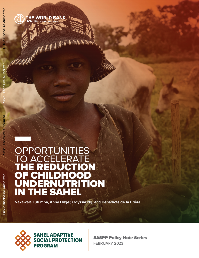 Opportunities to Accelerate the Reduction of Childhood Undernutrition in the Sahel
