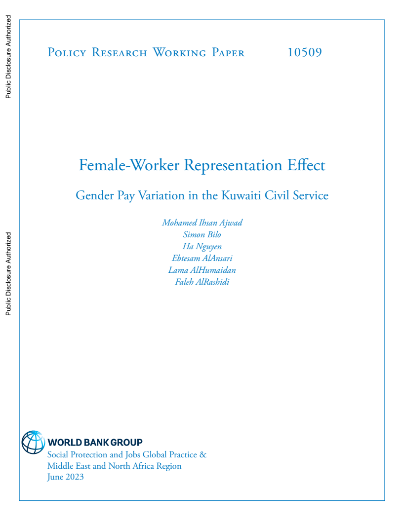 Female-Worker Representation Effect: Gender Pay Variation in the Kuwaiti Civil Service