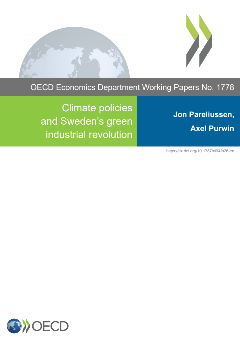 기후정책과 스웨덴의 녹색 산업혁명 (Climate policies and Sweden's green industrial revolution)