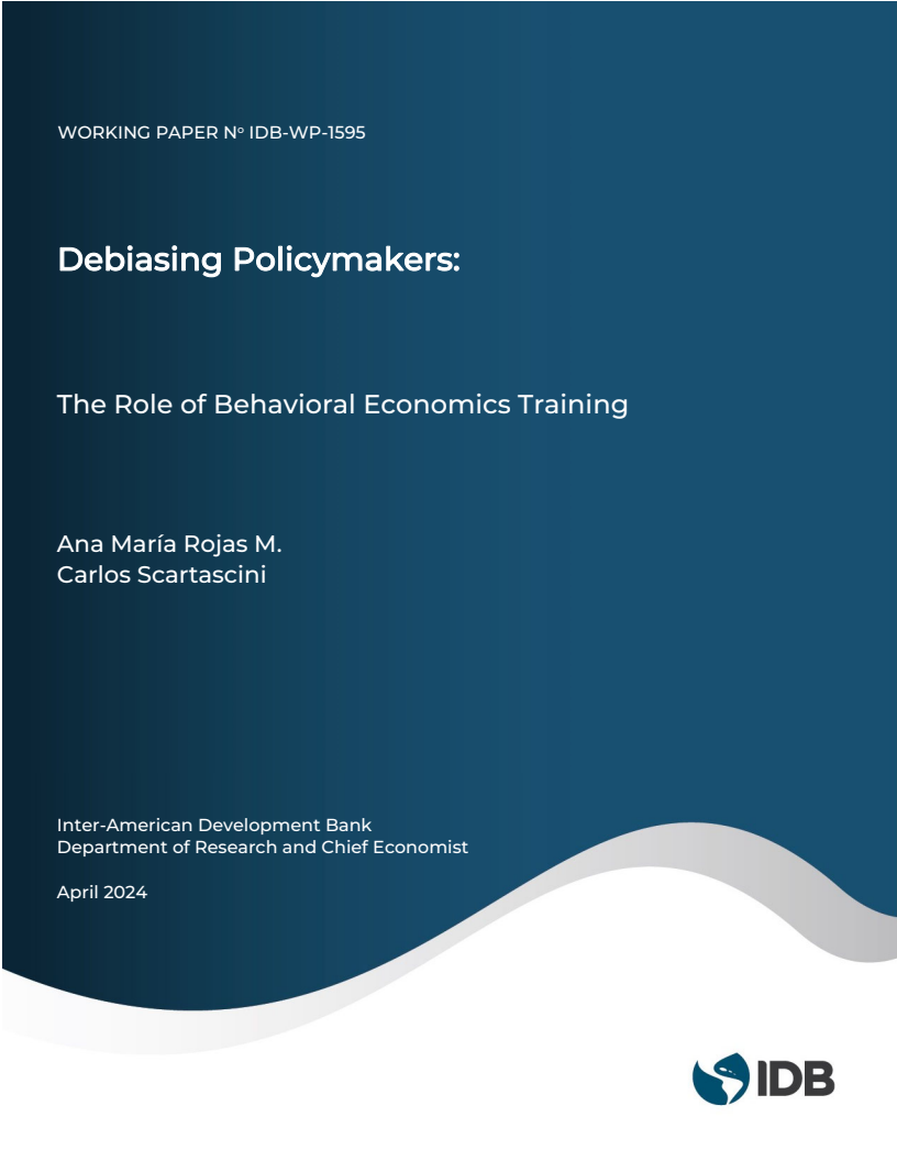 정책 입안자의 편향성 완화 : 행동경제학 교육의 역할 (Debiasing Policymakers: The Role of Behavioral Economics Training)