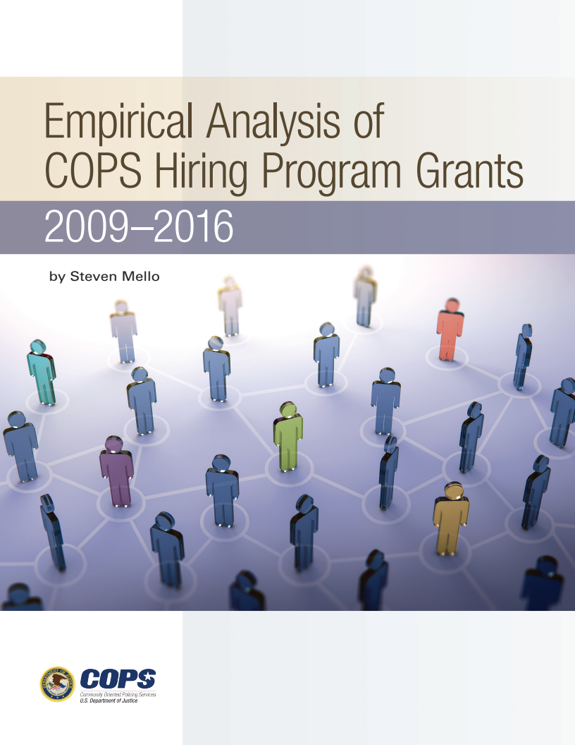 2009-16년 COPS 채용계획 보조금의 실증분석 (Empirical Analysis of COPS Hiring Program Grants 2009–2016)