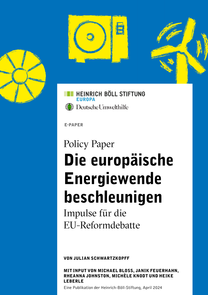 유럽 에너지 전환 가속화 - EU 개혁 논의의 원동력 (Die europäische Energiewende beschleunigen - Impulse für die EU-Reformdebatte)