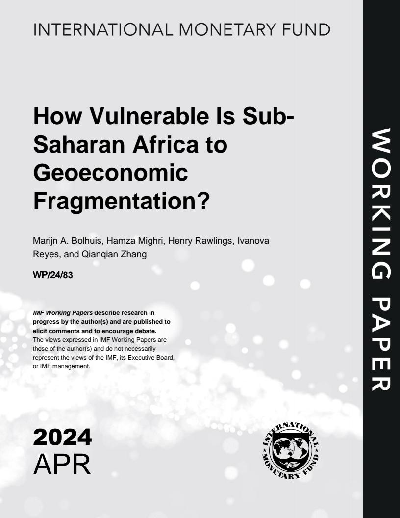 사하라 사막 이남 아프리카의 지경학적 파편화 취약성 (How Vulnerable is Sub-Saharan Africa to Geoeconomic Fragmentation?)