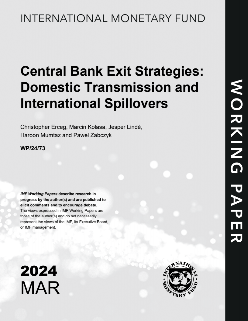 중앙은행 출구 전략의 국내, 국제 파급 효과 (Central Bank Exit Strategies Domestic Transmission and International Spillovers)