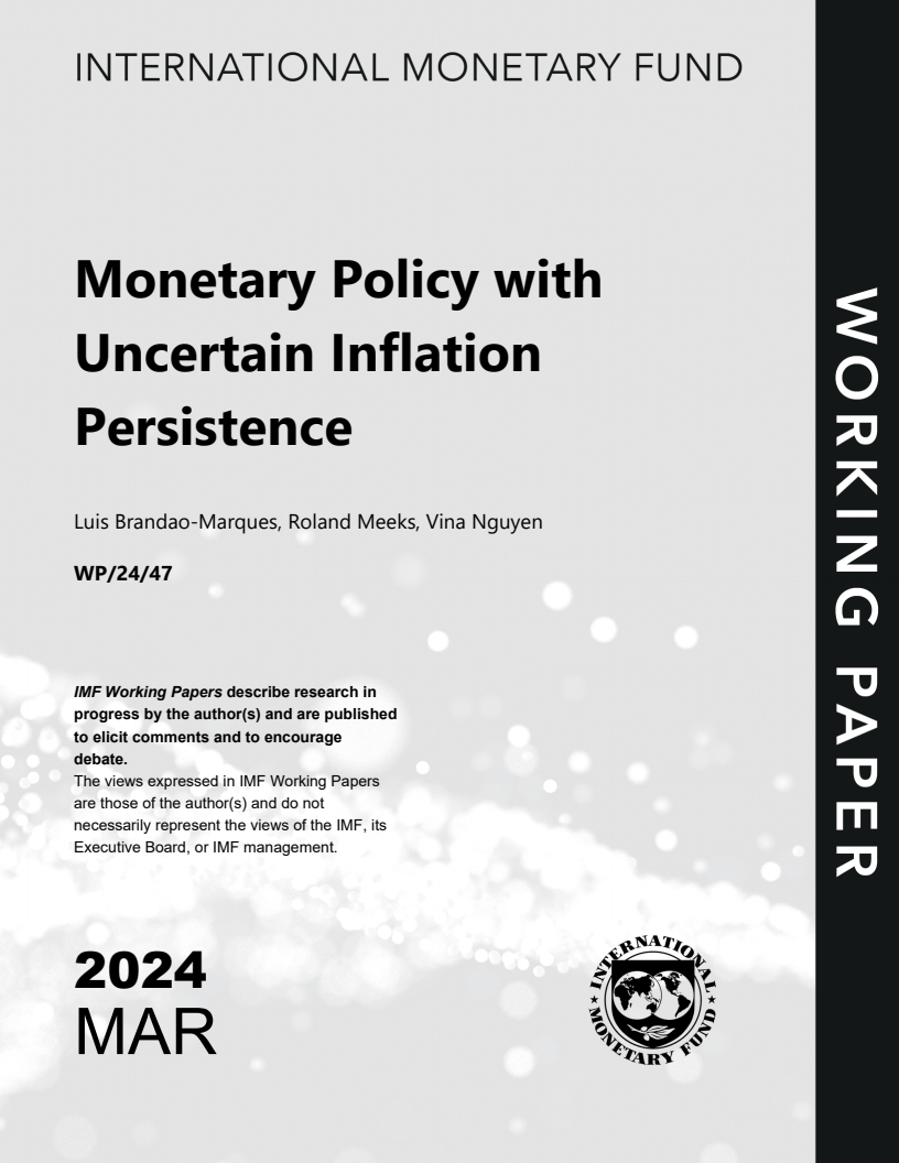 인플레이션 지속성이 불확실한 통화정책 (Monetary Policy with Uncertain Inflation Persistence)