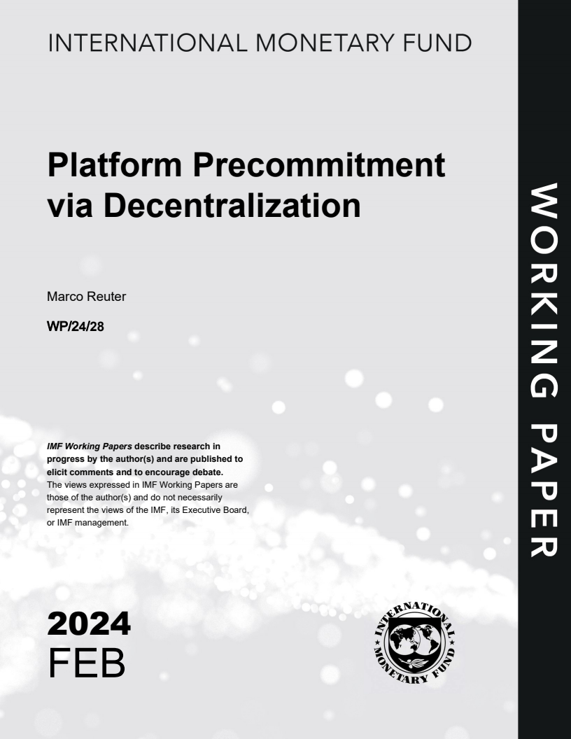 탈중앙화를 통한 플랫폼 사전 약속 (Platform Precommitment via Decentralization)