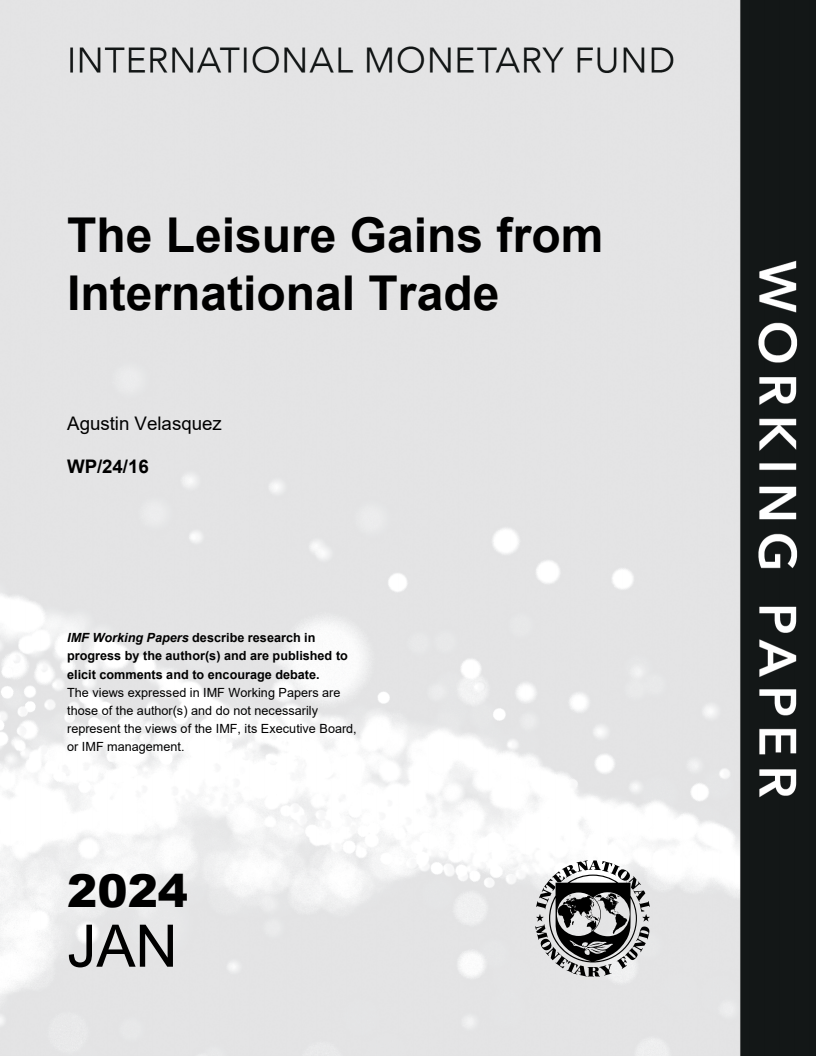 국제 무역으로 인한 여가 발생 (The Leisure Gains from International Trade)