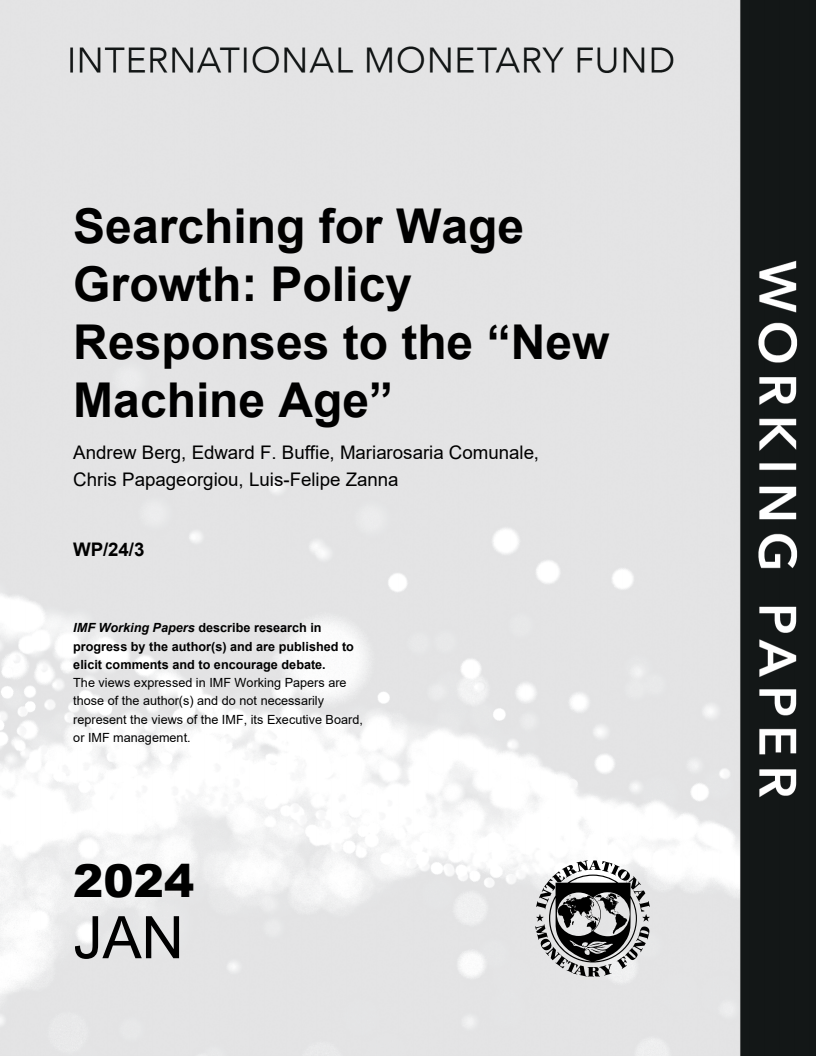 임금증 인상 모색 : ´신기계시대´에 대한 정책 대응 (Searching for Wage Growth: Policy Responses to the “New Machine Age”)