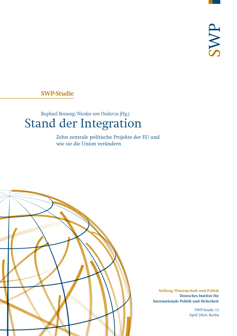 통합 현황: 10가지 주요 EU 정치 프로젝트와 EU에 가져온 변화 (Stand der Integration : Zehn zentrale politische Projekte der EU und wie sie die Union verändern)