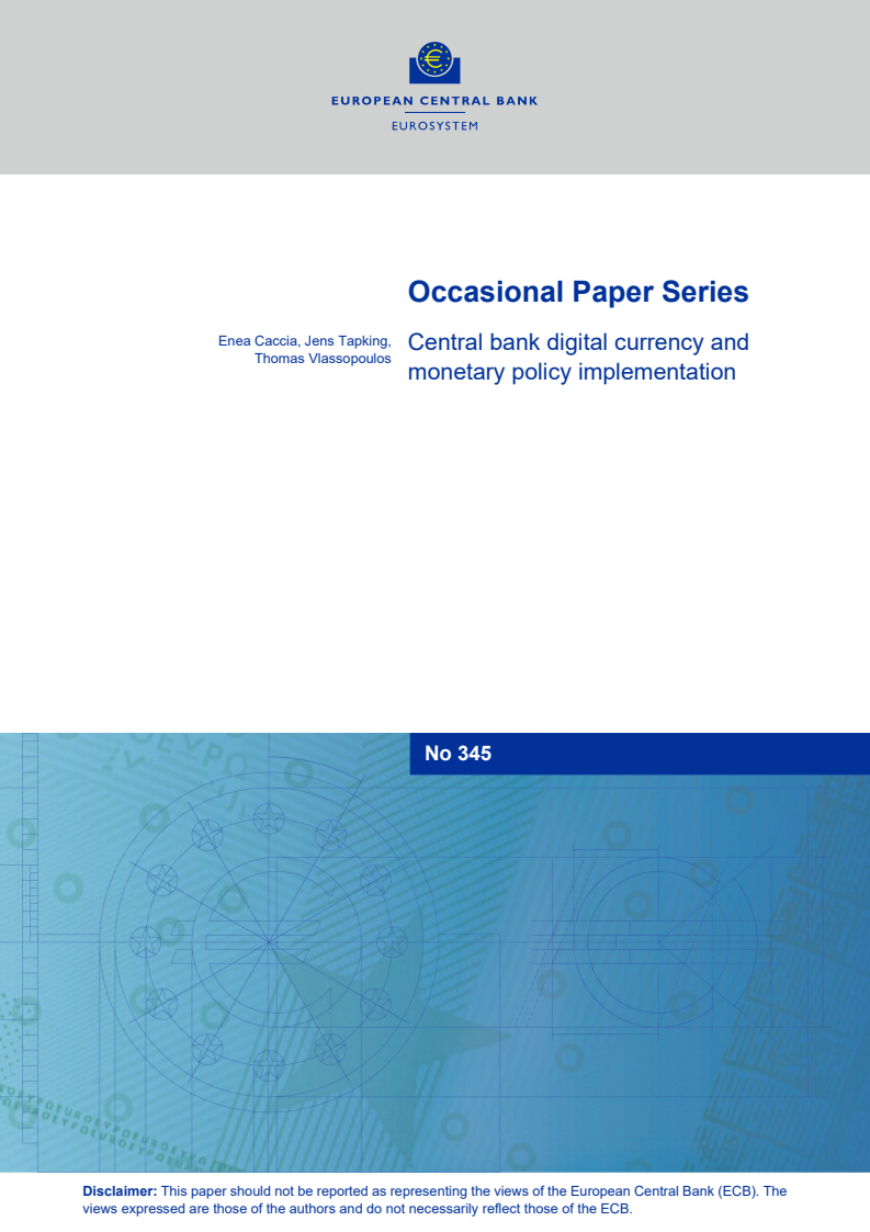 중앙은행 디지털 통화와 통화정책 시행 (Central bank digital currency and monetary policy implementation)